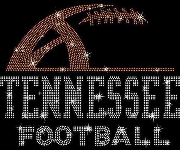 Tennessee Rhinestone Sunday Football T-Shirt, Retro Game Day Outfit, Sports Mom or Dad Tee, Team Mascot Comfort Color Trend  Shirt