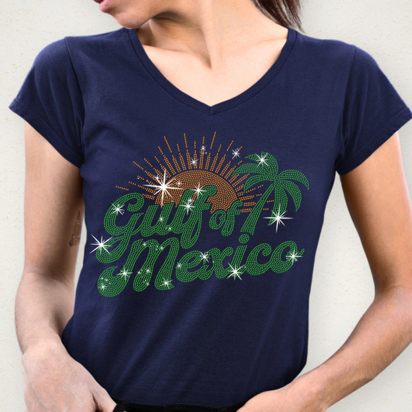 Gulf Of Mexico Always and Forever Rhinestone T-Shirt, Mexico Vacation Tee-Shirt, Mexico Lover Gift, Mexican Beach Shirt for Men or Women Gulf Of Mexico Always and Forever Rhinestone T-Shirt, Mexico Vacation Tee-Shirt, Mexico Lover Gift, Mexican Beach Shirt for Men or Women