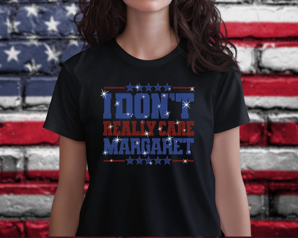 I Don't Really Care Margaret Rhinestone T-Shirt, Funny Quote Tee-Shirt, Sarcastic Shirt, Unisex Soft Cotton Tee for Men or Women – Glitter Bling Style for Women I Don't Really Care Margaret Rhinestone T-Shirt, Funny Quote Tee-Shirt, Sarcastic Shirt, Unisex Soft Cotton Tee for Men or Women – Glitter Bling Style for Women
