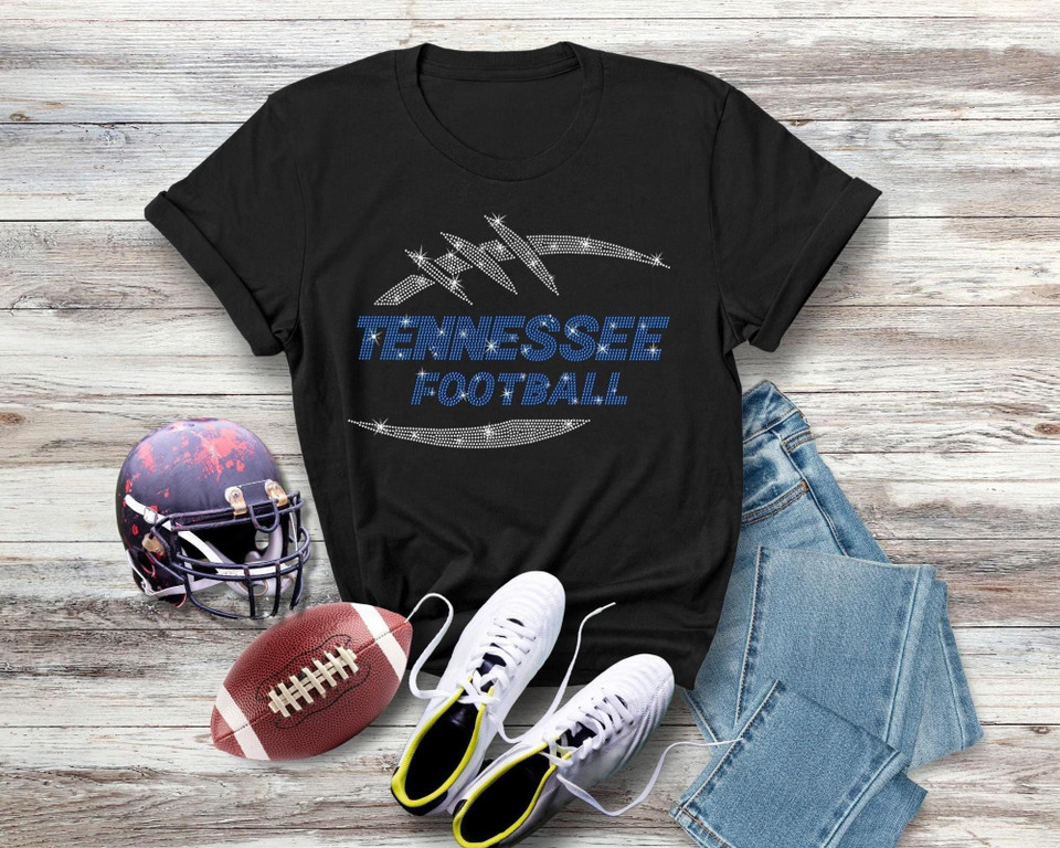 Tennessee Game Day Rhinestone T-Shirt, Football Gameday Tee, Mascot Game Day Tailgate Shirt, Retro Vintage Aesthetic Shirt, Gift for Her