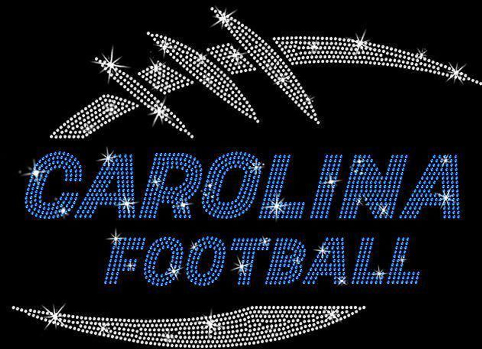 Carolina Game Day Rhinestone T-Shirt, Football Aesthetic Comfort Colors Retro Sweatshirt, Christmas Gift for Football Fans, For Dad, For Mom