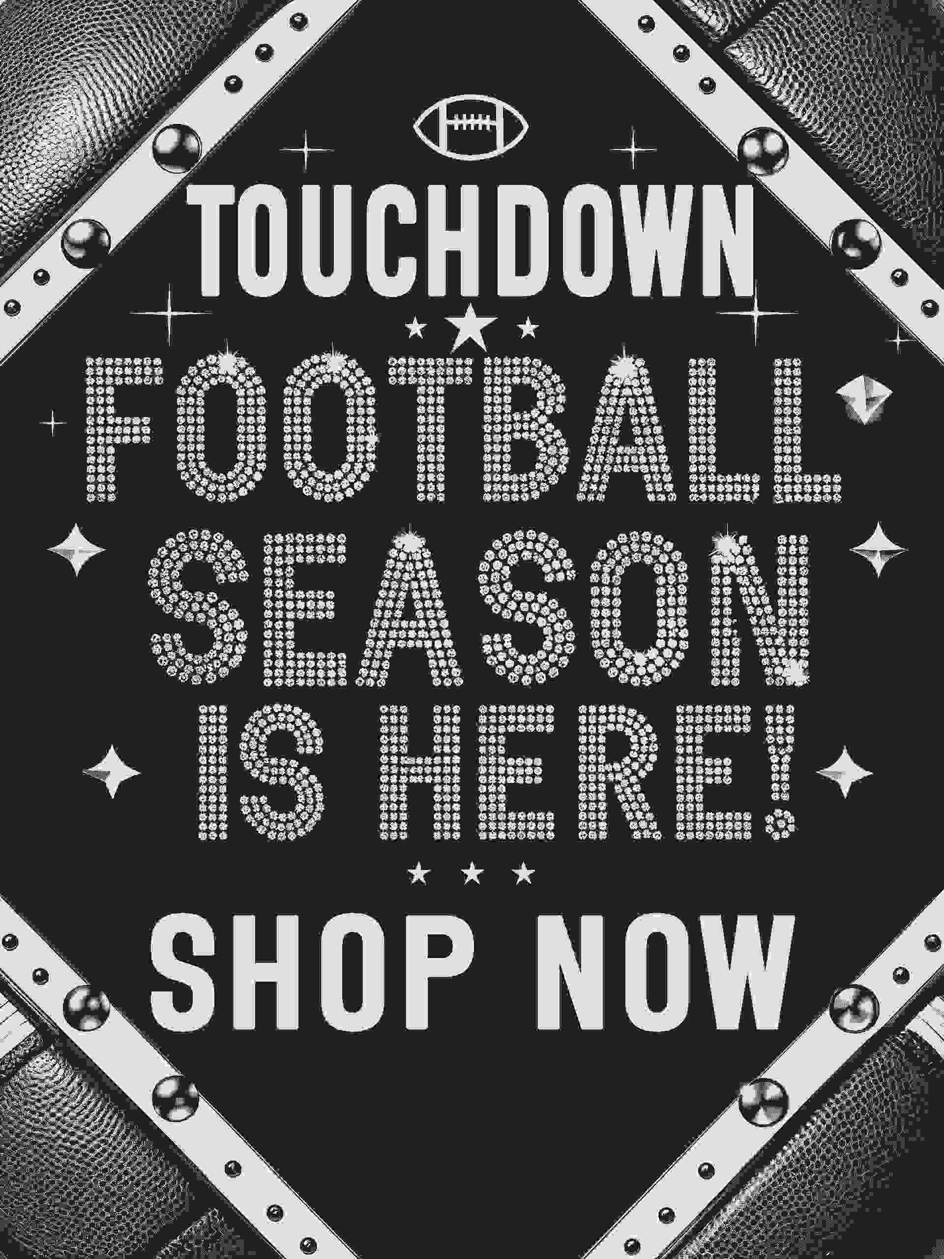 Custom Rhinestone T-Shirt – Sparkly Game Day Design by Modapaya