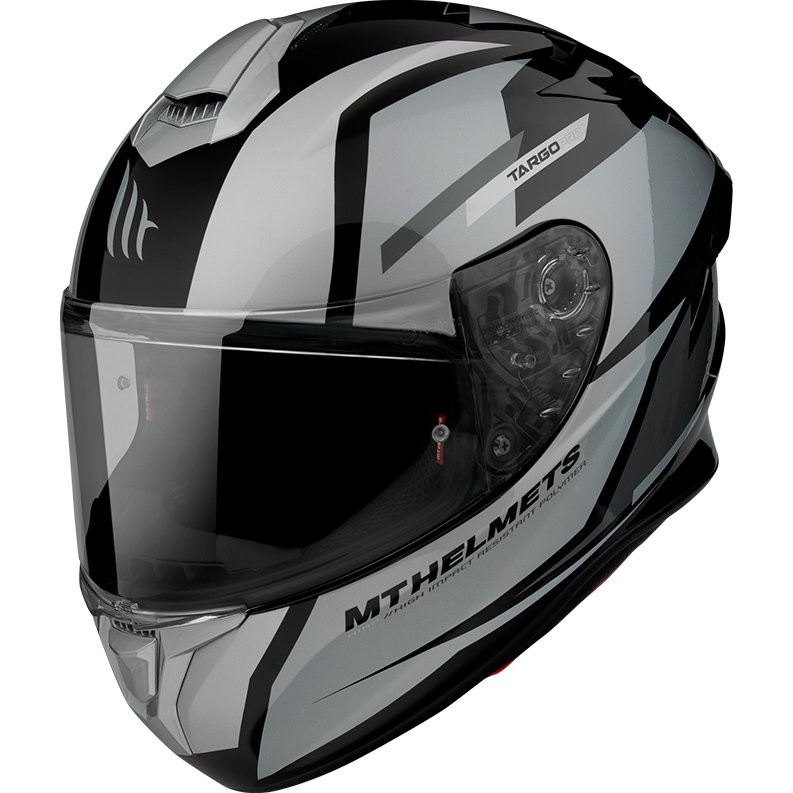 MT Targo Pro Sound Full Face Helmet (Grey) - Revco.ca