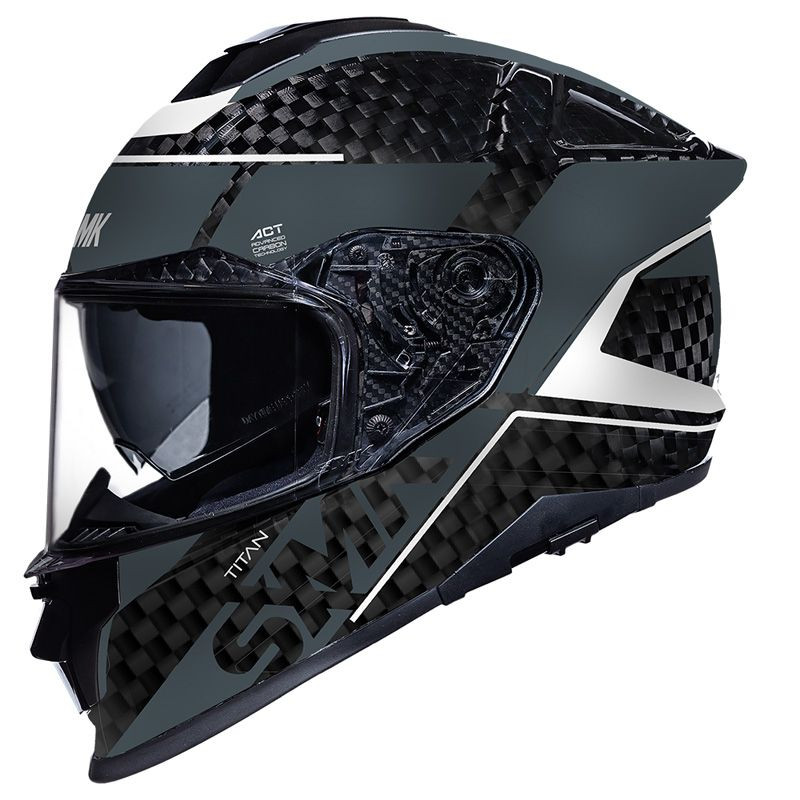 SMK Titan Carbon Nero Full Face Helmet - Revco.ca