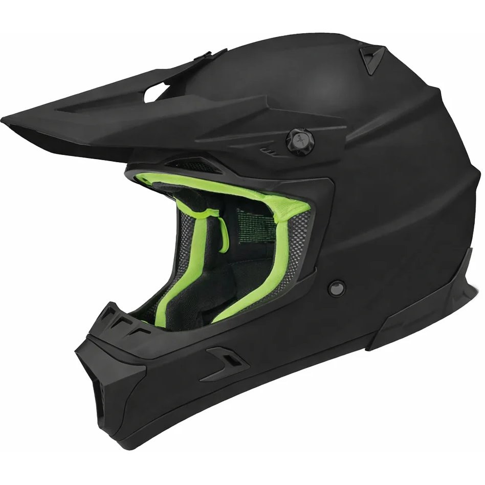 うずめです₊⁎⁺˳✧༚ Zeus ZS-951E Solid Motocross Helmet (Matte Black) - Revco.ca