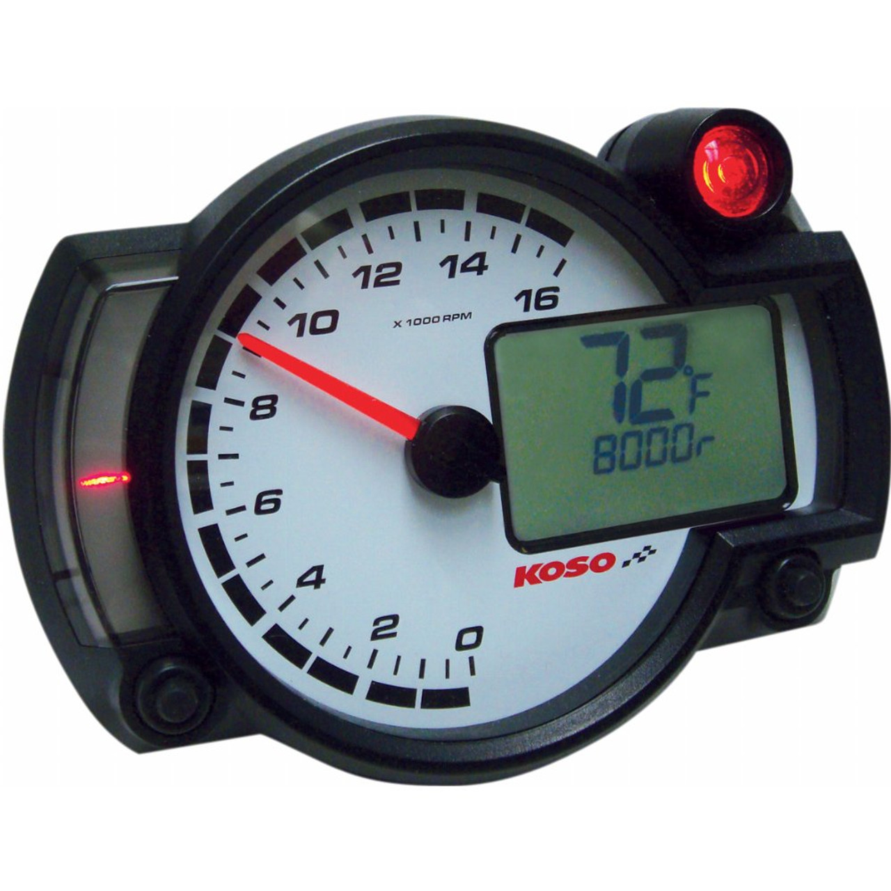 Koso RX2-NR GP-Style Race Motorcycle Tachometer - Revco.ca