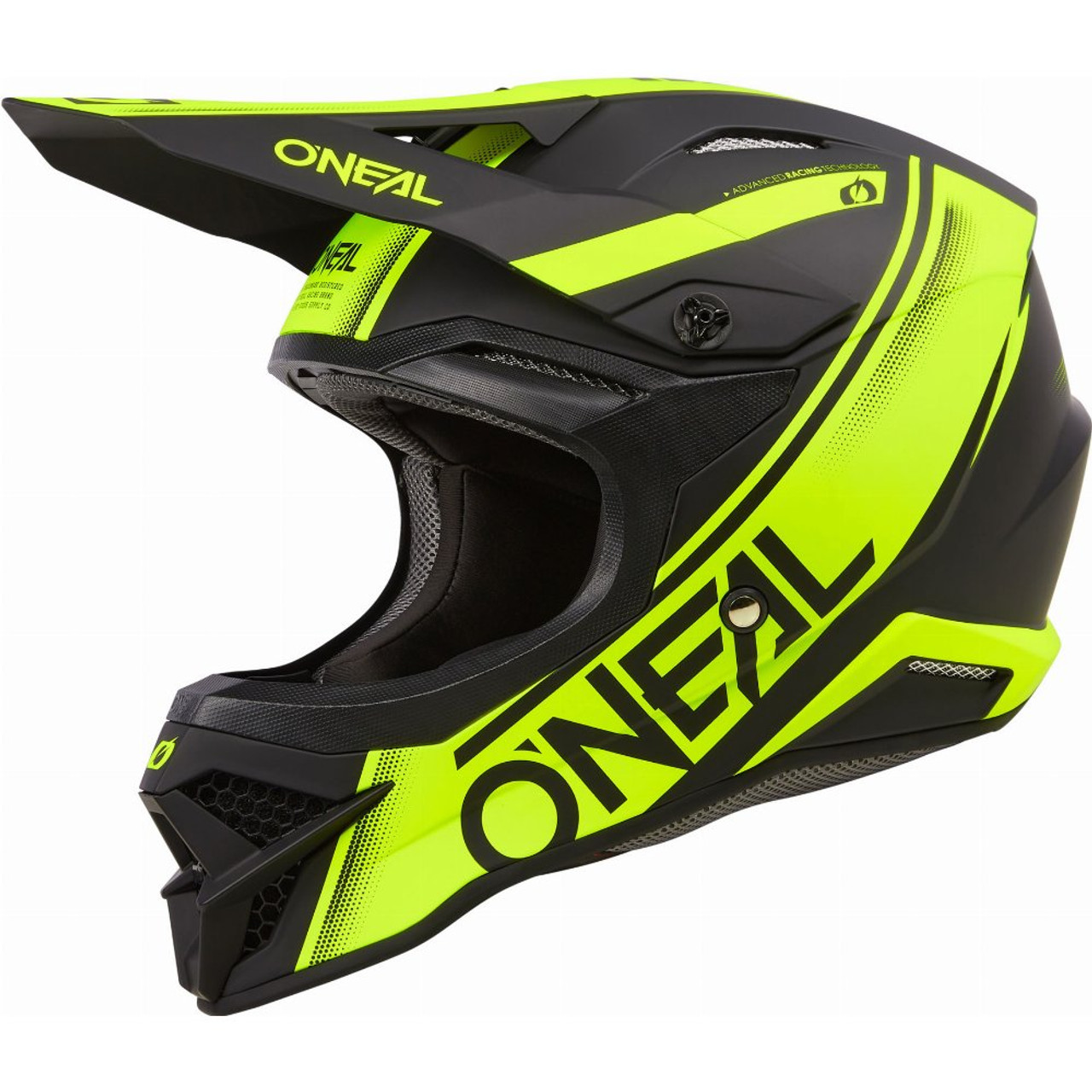 O'Neal 3 Series Racewear Motocross Helmet (Black/Neon) - Revco.ca