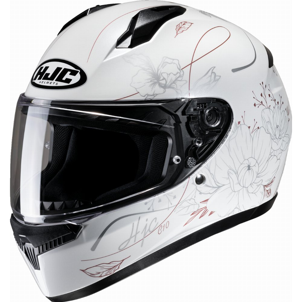 HJC Youth C10 Epik Full Face Helmet (White/Pink) - Revco.ca