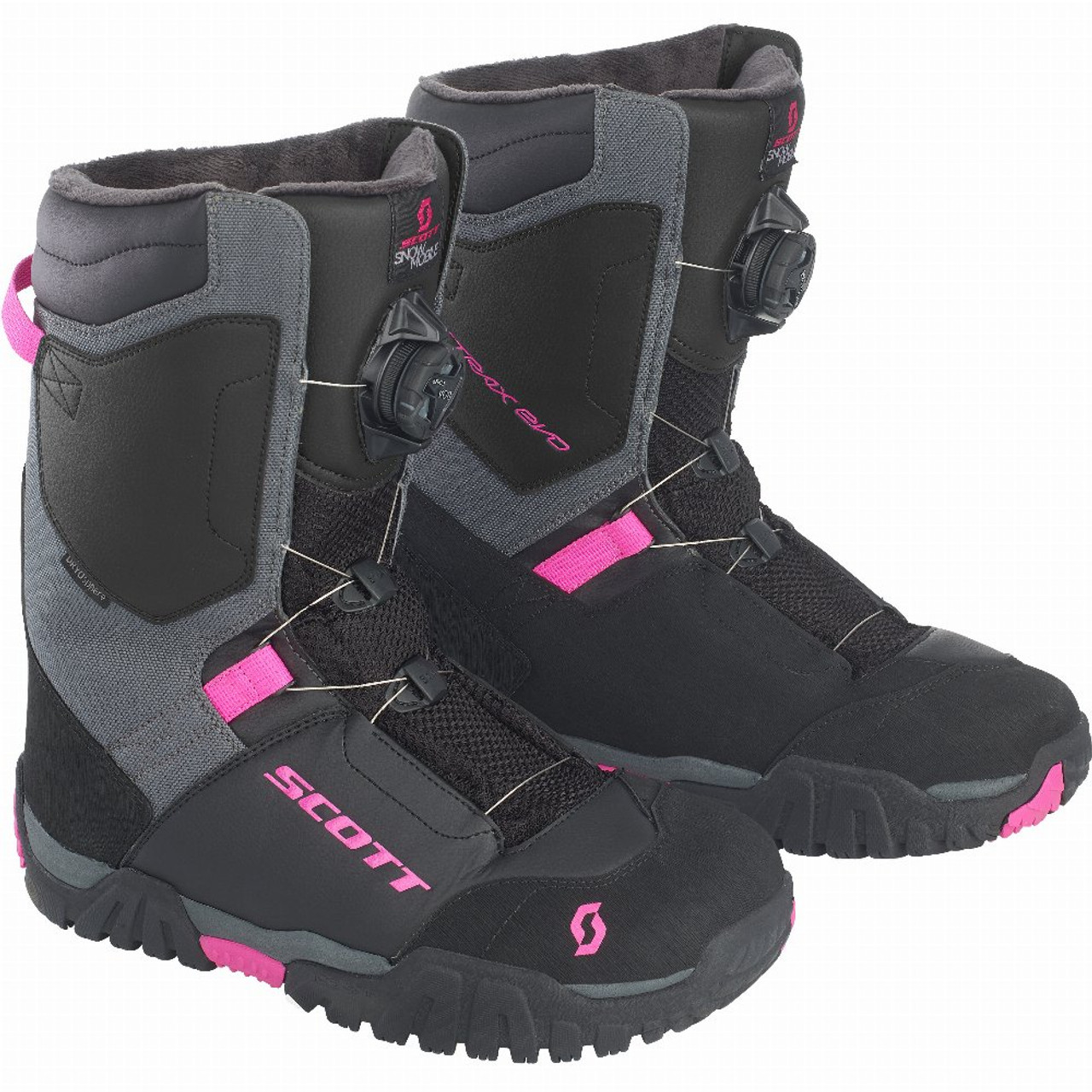 Scott Womens X-Trax Evo Boots (Black/Pink) - Revco.ca