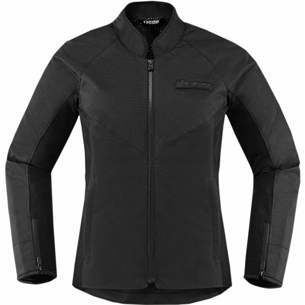 Icon Womens Hooligan Perforated Jacket (Black) - Revco.ca