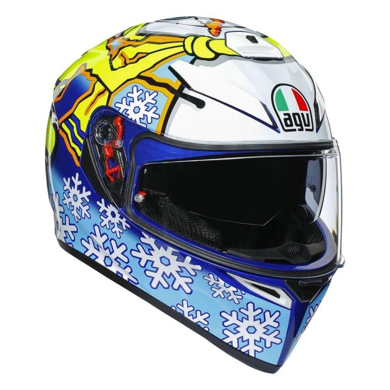 AGV K3 SV Rossi Winter Test 2016 Full Face Helmet (White/Blue 