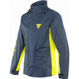 Dainese Storm 2 Unisex Rain Jacket (Black Iris/Fluo Yellow)