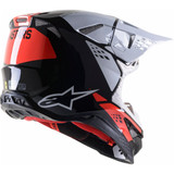 Alpinestars Supertech M8 Factory Helmet (Black/White/Red)
