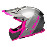 LS2 Gate Launch Helmet (Grey/Pink)