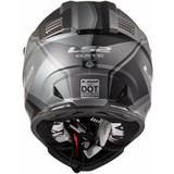 LS2 Gate Two Face Motocross Helmet (Matte Titanium/Black)