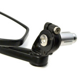 Toxic Motorcycle Handlebar End Penta Mirrors (Black)