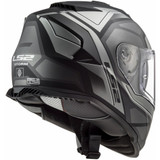 LS2 Assault Petra Full Face Helmet (Matte Black/Graphite/Grey)