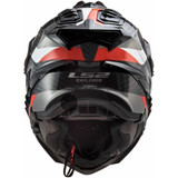 Casque LS2 Explorer Carbon Frontier Dual Sport (titane brillant/rouge)