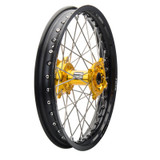 Tusk Impact Dirt Bike Wheel for Suzuki (Black/Silver/Yellow)