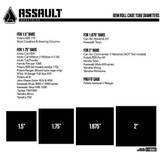 Assault Industries - Supports de montage de barre lumineuse sur tube supérieur pour UTV