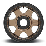Fuel D924 Block Beadlock Wheel (Matte Bronze w/Matte Black Ring)