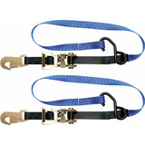 Steadymate Cinchtite 5 Ratchet Tie-Downs w/ Snap Hooks & Soft Loops by Kinedyne
