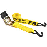 Erickson Heavy Duty Ratcheting Tie-Downs with Double-J Hooks (Attaches à cliquet ultra-robustes avec crochets à double J)