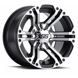 ITP SS212 Wheel (Machined w/ Black)