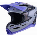 Alpinestars Supertech M3 Jettson Motocross Helmet (Gray/Purple/Black)