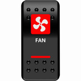 Moose UTV Fan Light Rocker Switch