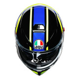 AGV K3 SV Ride 46 Full Face Helmet (Black/Blue/Yellow)