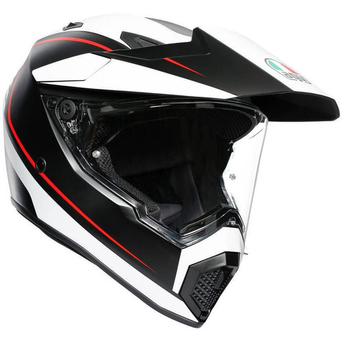 AGV AX9 Pacific Road Dual Sport Helmet (Matte Black/White/Red)