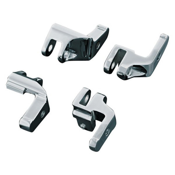 Kuryakyn Chrome Driver Floorboard Relocation Bracket for Harley Davidson