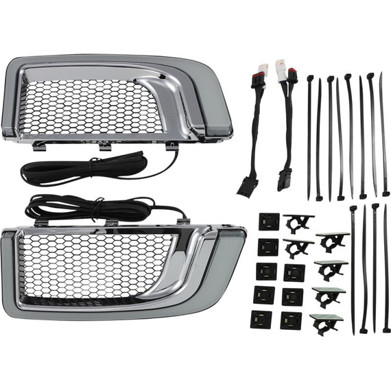 Grille inférieure de carénage Kuryakyn Tracer LED pour Harley Davidson