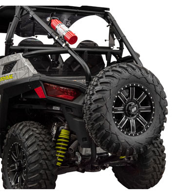 Tusk Rear Mounted Spare Tire Carrier for Polaris RZR Trail