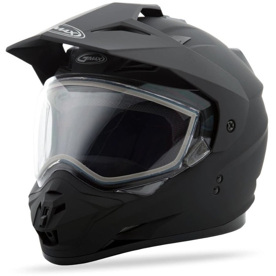 GMax GM11 Solid Dual Sport Winter Helmet (Matte Black)