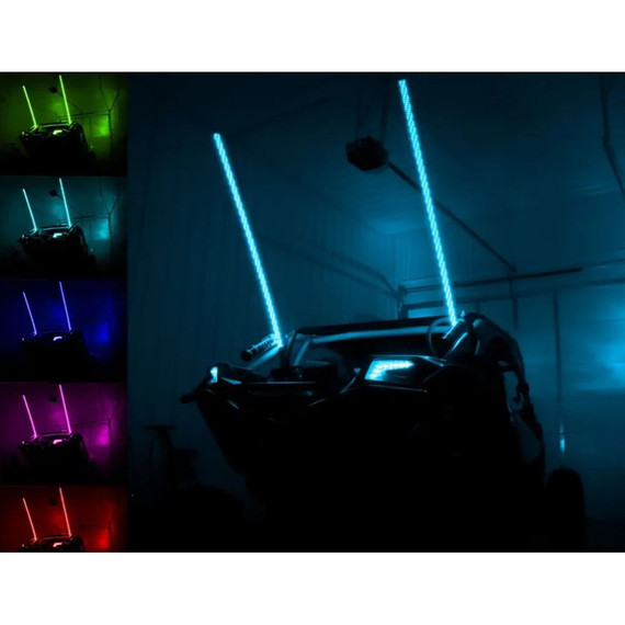 Wolftech MultiColour RGB LED Whip Antenna Light with Remote Revco.ca