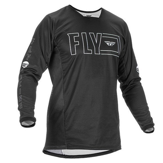 Fly Racing Kinetic Fuel Jersey (Black/White) - CLOSEOUT