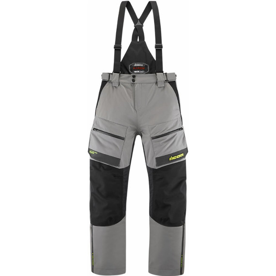 Icon Raiden Overpants (Size 2XL Grey/Hi-Viz) - CLOSEOUT