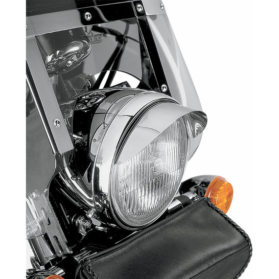 Show Chrome Motorcycle Headlight/Spotlight Visor