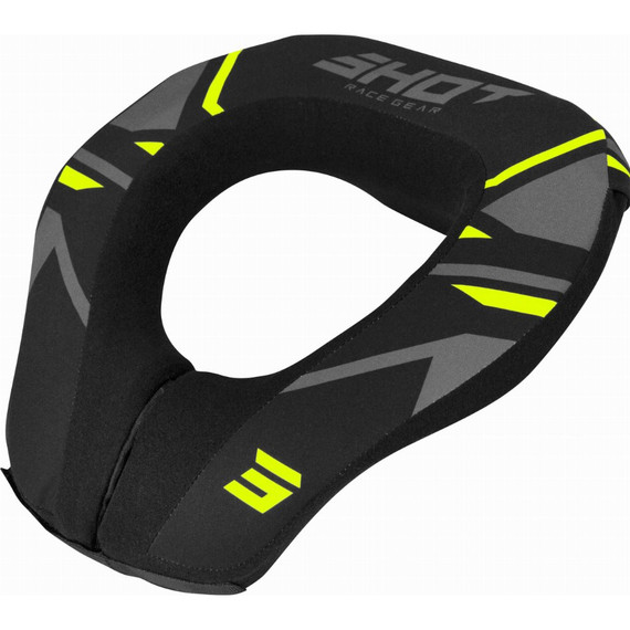 Shot Youth Protector 2.0 Neck Brace (Black/Neon Yellow)