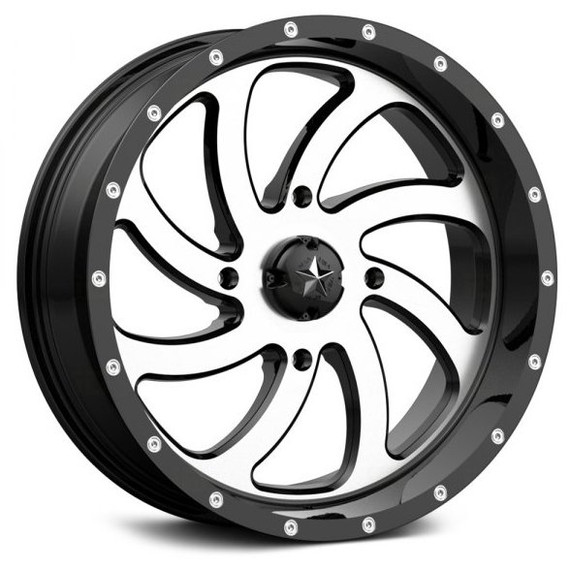 MSA M36 Switch ATV/UTV Wheel (Gloss Black/Machined)