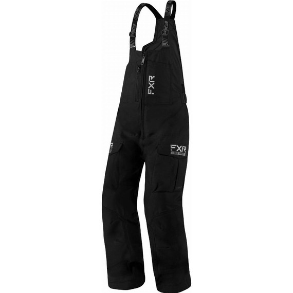 FXR Youth Excursion Ice Pro Insulated Bib Pants (Black Ops)