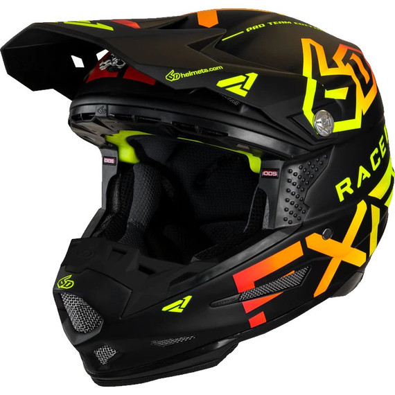 FXR 6D ATR-2 Race Div Motocross Helmet 2021 (Black/Inferno)