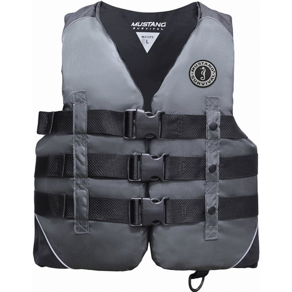 Mustang Survival Nylon Water Sports Vest PFD (Gray)