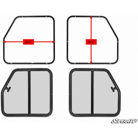 Super ATV Sliding Window Insert for Super ATV Poly Cab Doors - Revco.ca