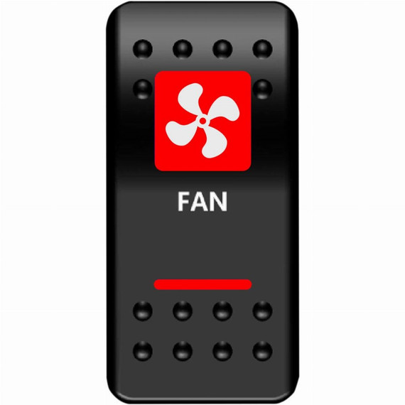 Moose UTV Fan Light Rocker Switch