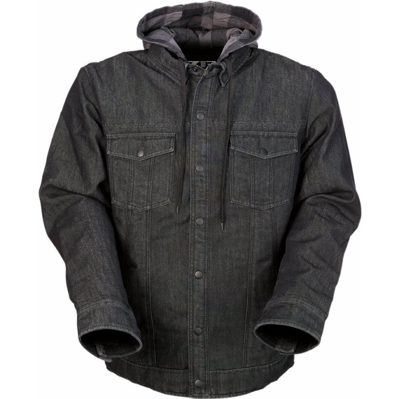 Z1R Timber Denim Shirt (Black/Gray)