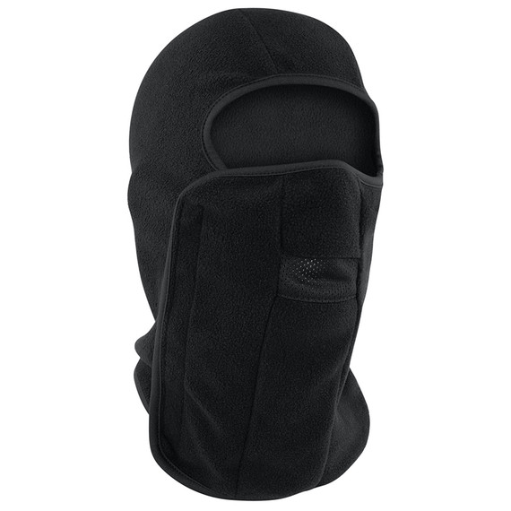 Zan Headgear Fleece Balaclava w/ Velcro (Black)