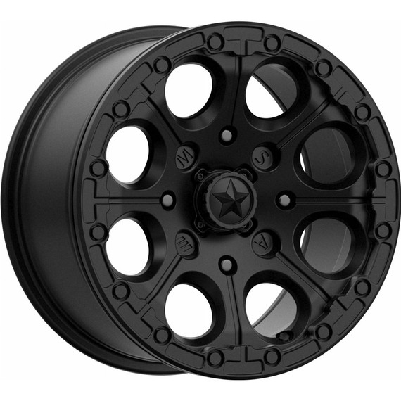 MSA M44 Cannon Beadlock ATV/UTV Wheel (Satin Black)